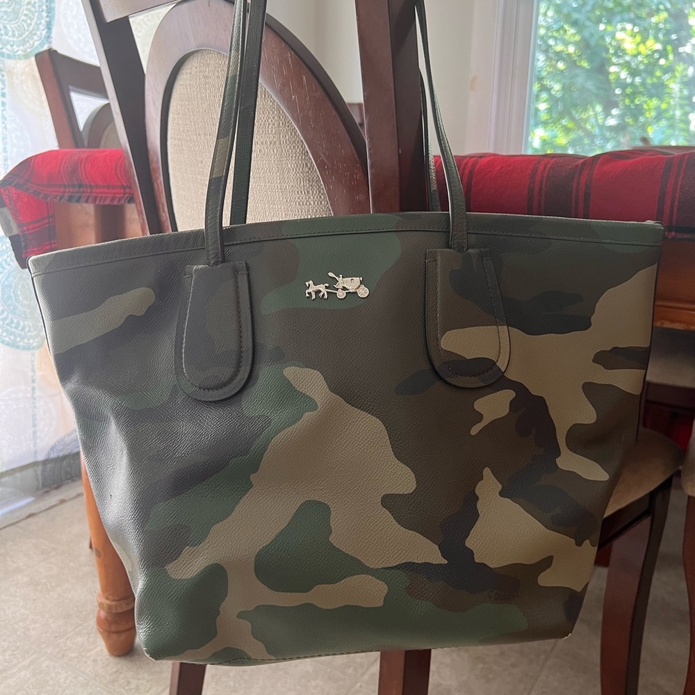 Vintage Camo Coach Bag
